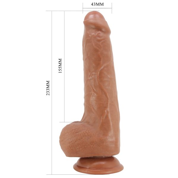 Pretty Love Draco – Super realistische sliding skin Dildo 23,3 cm, nude