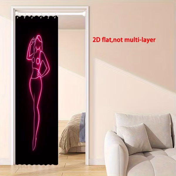 Neon deurgordijn 100×200 cm