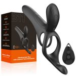 Vibrerende penisring met clitorale en perineum stimulatie