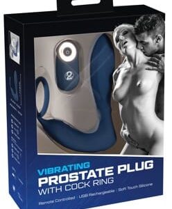 Vibrerende prostaat plug met cockring