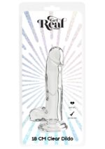 Clear Dildo TPE 18 cm