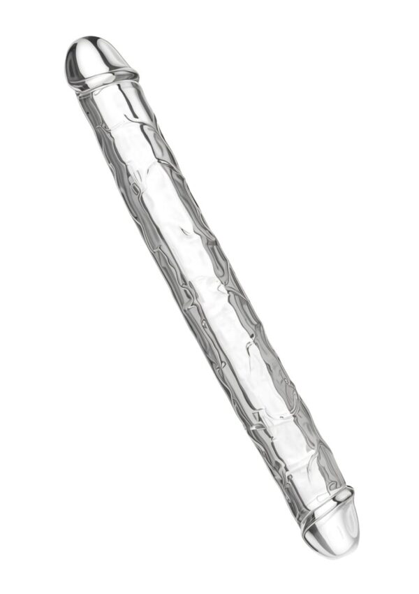 Clear Double Dong TPE 34.5 cm