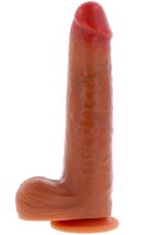 Foreskin Dildo Vibrating Silicone 25 cm