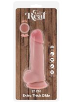 Deluxe Dual Density Thick Dildo TPE 17 cm