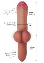 Pierced Punisher Vibrating Dildo Liquid Silicone