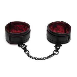 Reverse PU Leather Ankle Cuffs