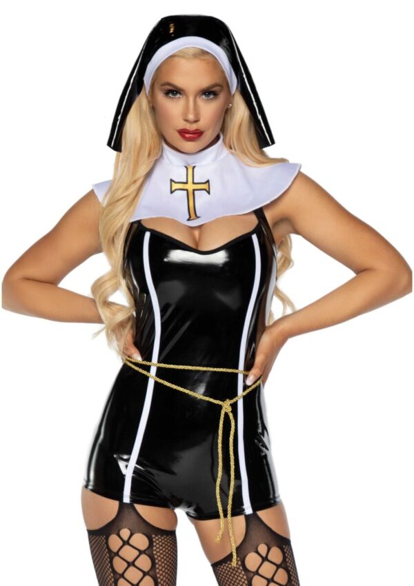 Vinyl Sinful Sister Romper